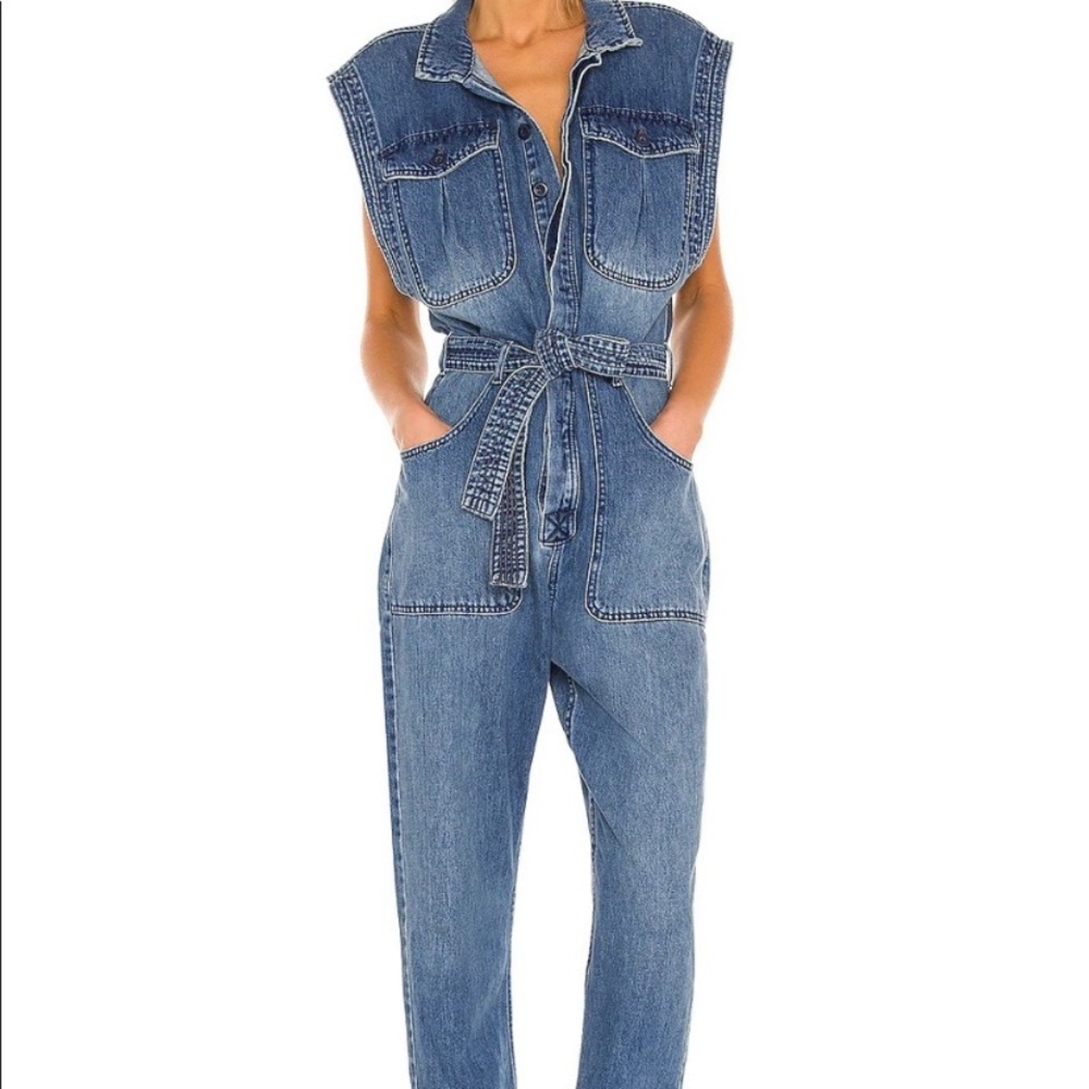 *HOST PICK* FREE PEOPLE Sydney Sleeveless Jumpsuit in Breezy Blue Size M